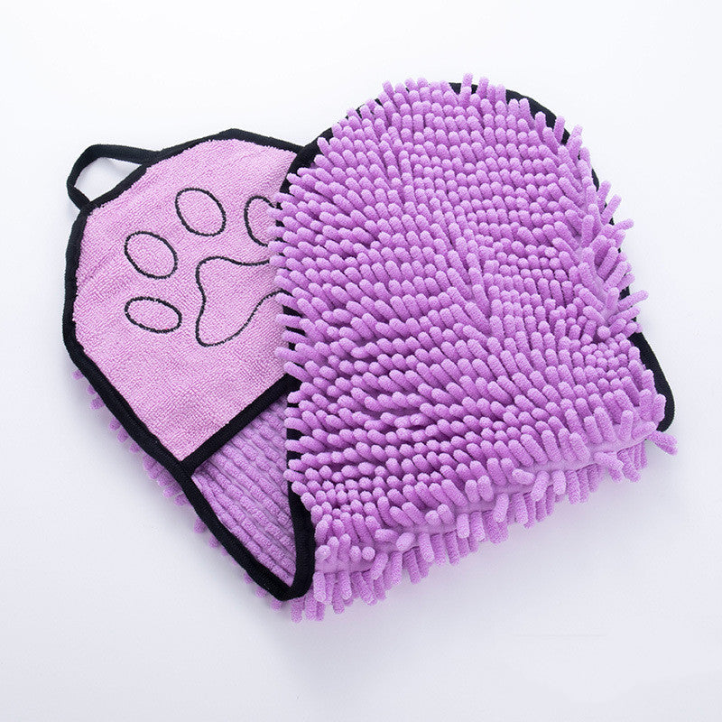 NestPet microfiber quick-dry pet bath towel - close-up texture detail (11)