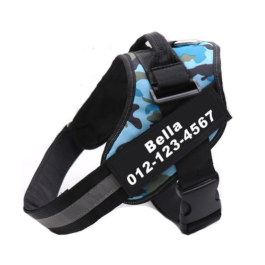 PetNest No-Pull Reflective Dog Harness on a happy small breed dog