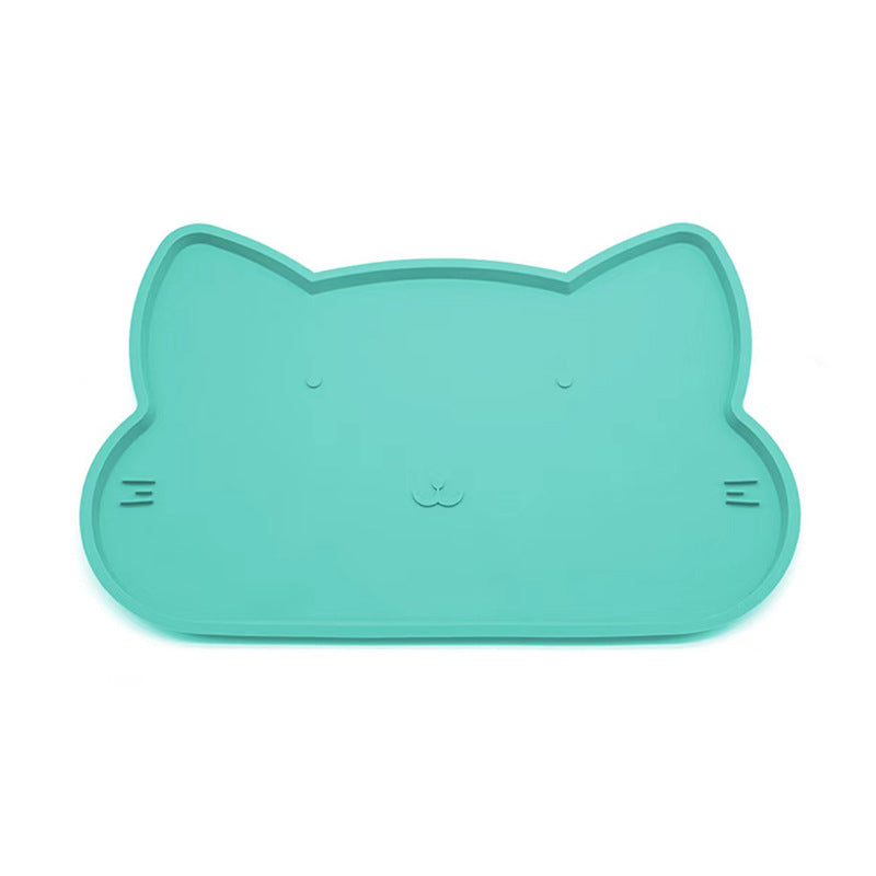 Easy-clean pet feeding mat for kitchen feeding corner