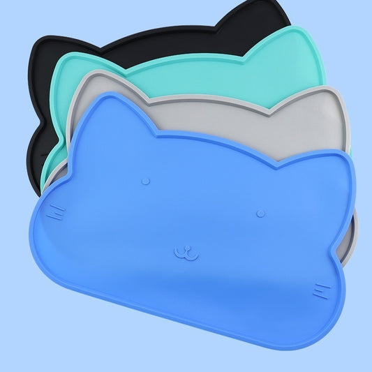 Silicone pet feeding mat for bowls and slow feeders
